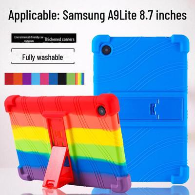 Funda Protectora de Silicona Suave para Tablet Samsung Tab A9 de 8.7 pulgadas con Soporte