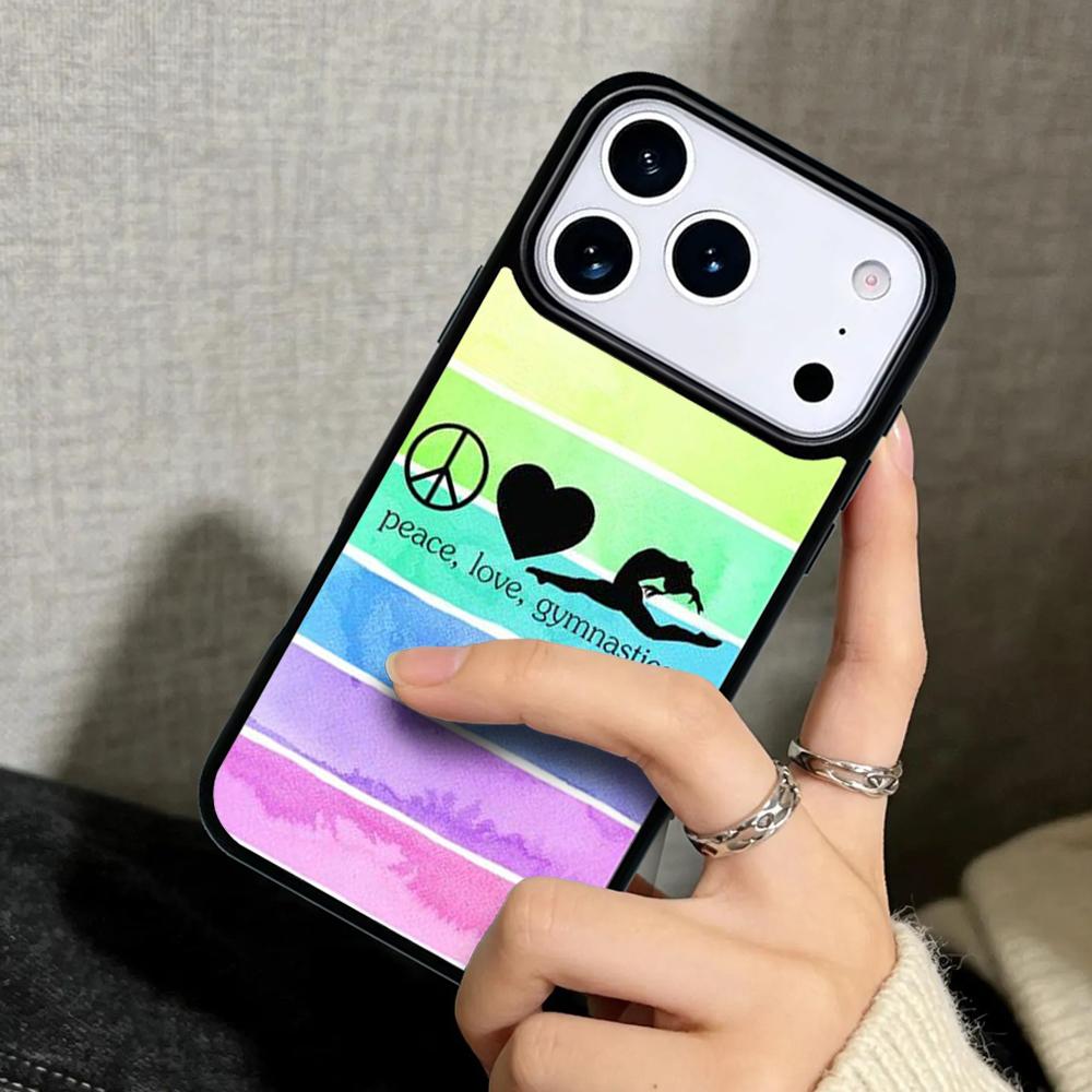 Capa Case for iPhone 17 Air 16 Pro Max 15 Plus 11 13 Mini 14 12 Back Phone Cover Gymnastics balance beam original