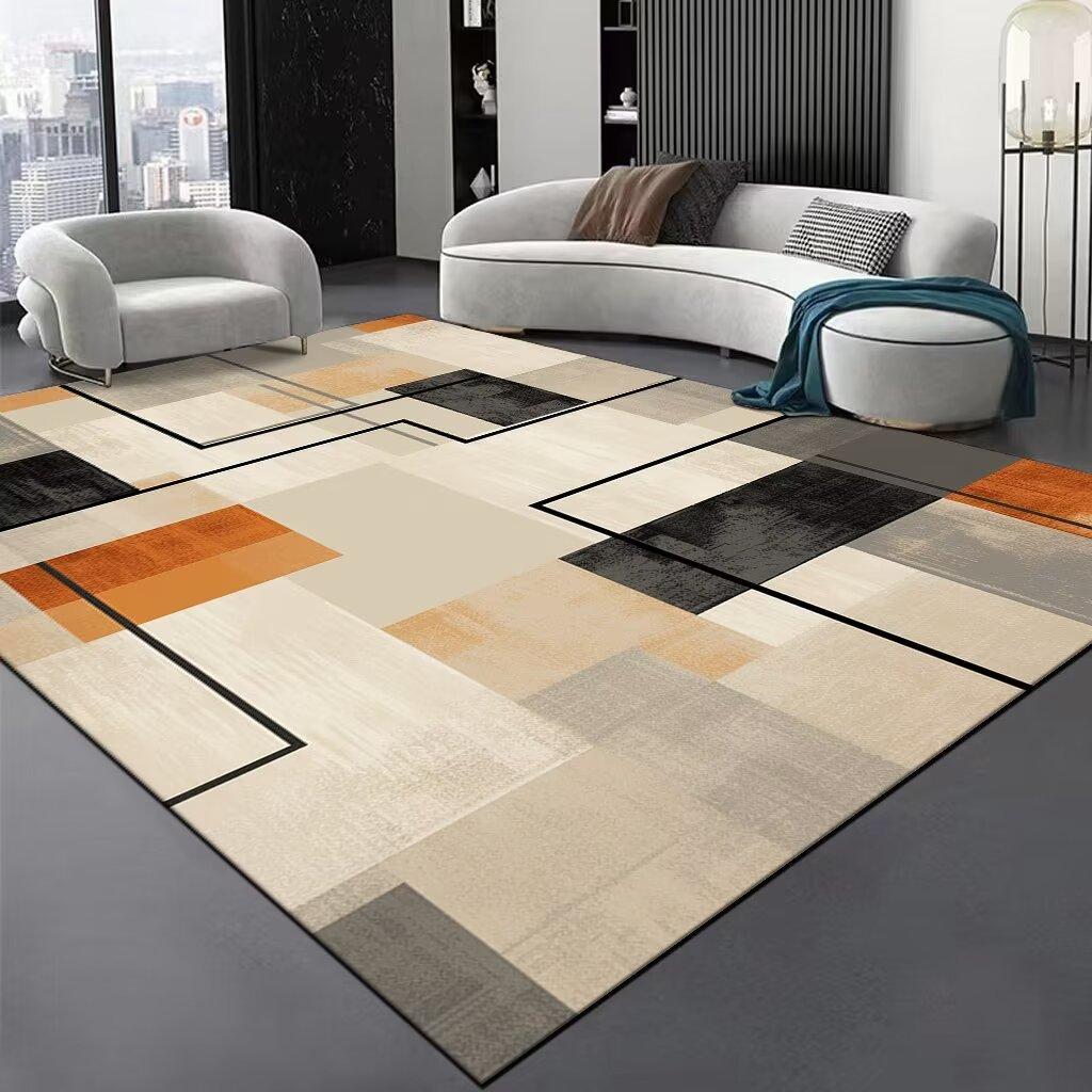 

Скандинавские абстрактные ковры большого размера для гостиной, ковры для зоны дивана в стиле легкой роскоши, ковры для дома, спальни, гостиной, нескользящий коврик для пола 60*90cm
