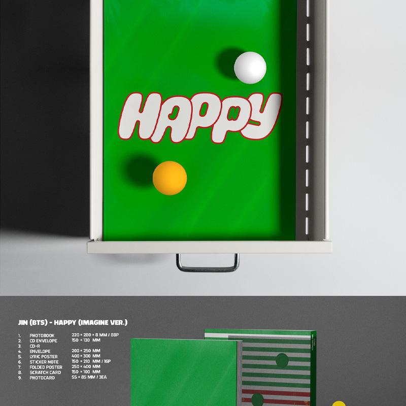 JIN (BTS) - Jin 1st Solo Album 'Happy'
