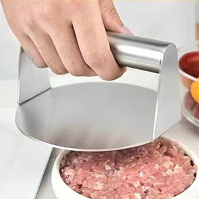 Stainless Steel Smash Burger Press Non-Stick Hamburger Press Grill Press for Smashburger Bacon Ground Beef Meat Sausage