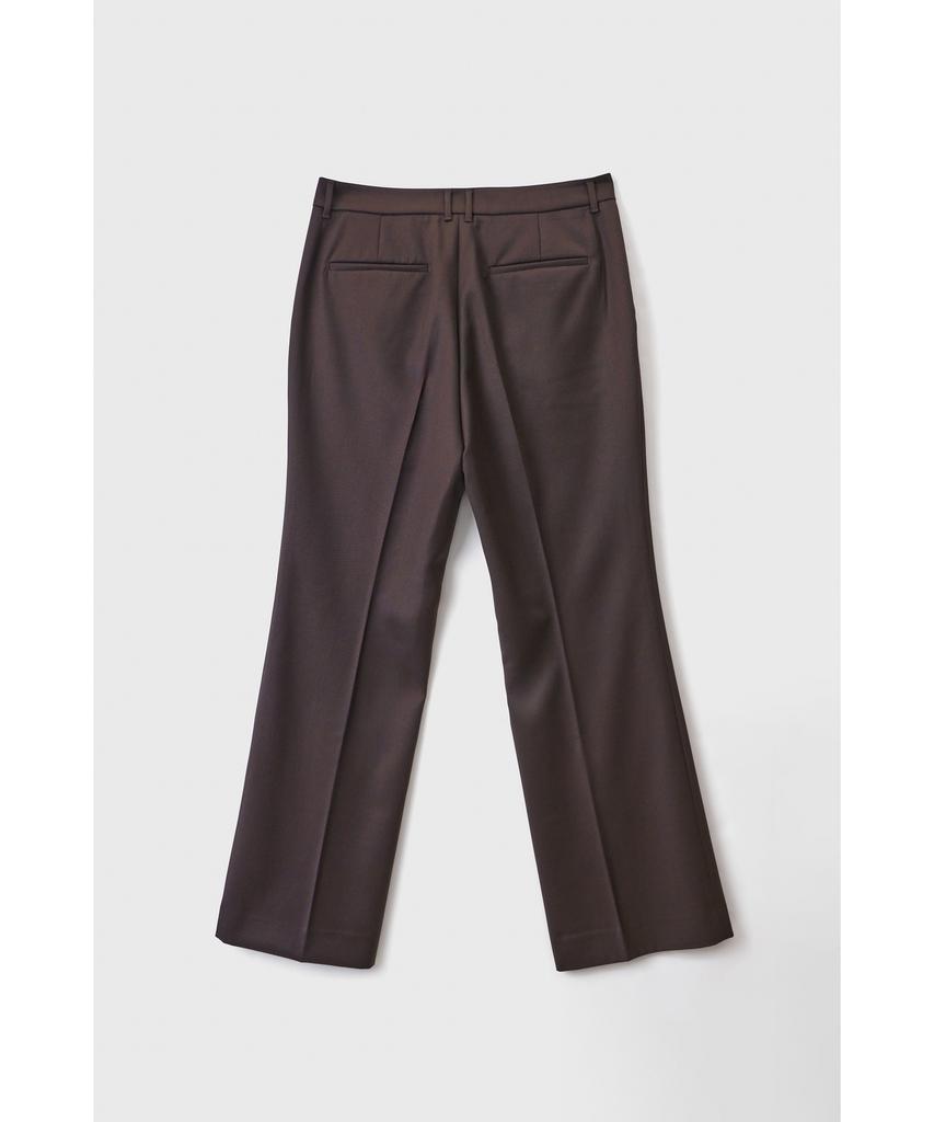 YOUTH Flared Wool Trousers - Brown