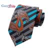 3.15"(8cm) Fashion Striped PaisleyTies Men Plaid Flower Necktie for Wedding