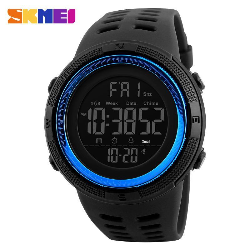 Shike Mei Waterproof Sports Watch - Fashionable Electronic Watch for Students синий