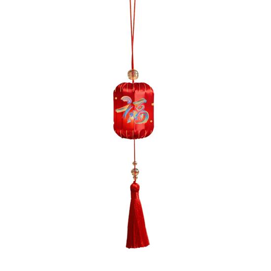 Chinese New Year Hanging Lanterns Small Lighted Red Lantern with Tassel for New Year Spring Festival Wedding Party Decor