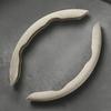 2pcs Luxury Steering Wheel Cover Breathable Material Anti-Slip Cover  All-Weather Driving