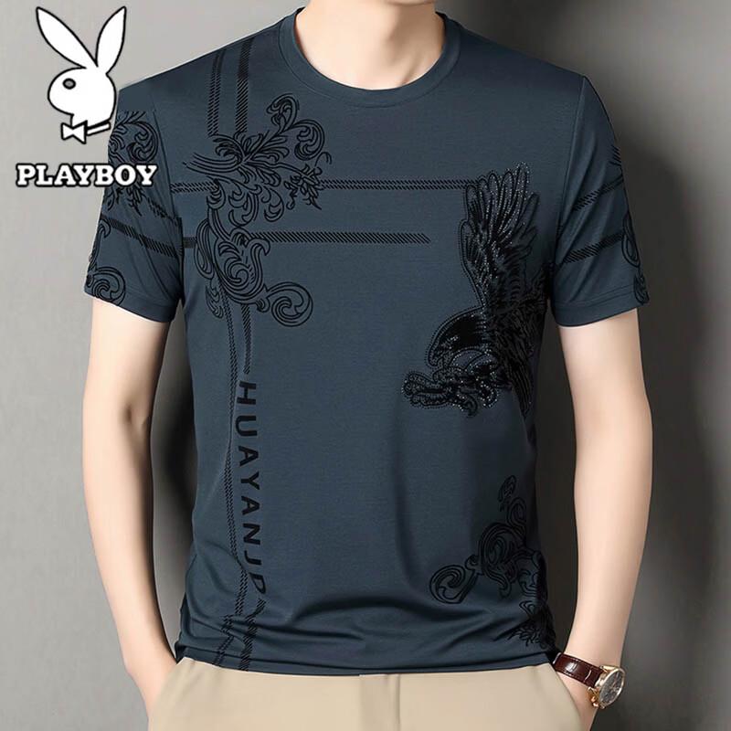PLAYBOY Men s Casual Short Sleeve T-Shirt XXXXL