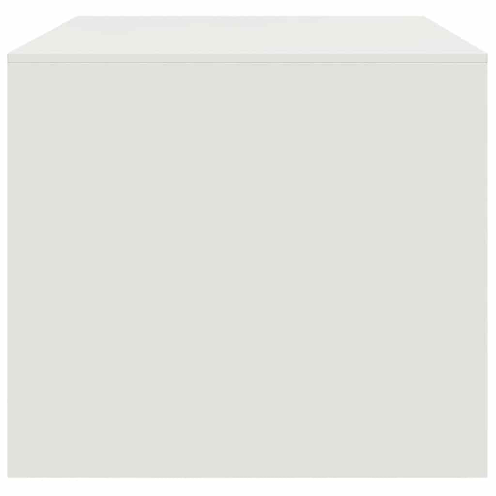 White Coffee Table 67 x 50 x 44 cm Steel