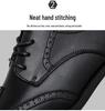 Men's Formal Brogue Leather Shoes - British Style, Large Size, Casual