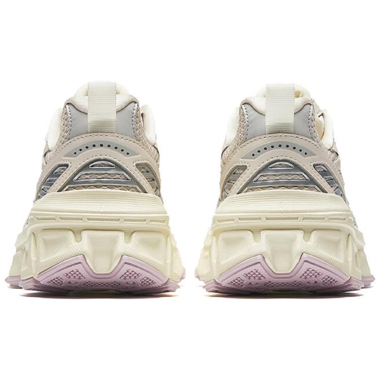 New Anta Pale Heron Cushioned Wear-Resistant Warm Low-Top Casual Shoes Women's Silver Gray Rice 122518895-4