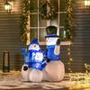 Snowmen Snowman Christmas Decoration, LED Lights, 1.8 M, Incl. Blower, Self-Inflating