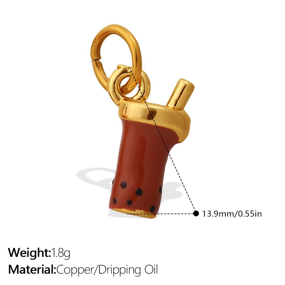 Cartoon Color Oil Drop Pendant Accessories Cute And Diverse Ice Cream Flower Diy Earrings Pendant
