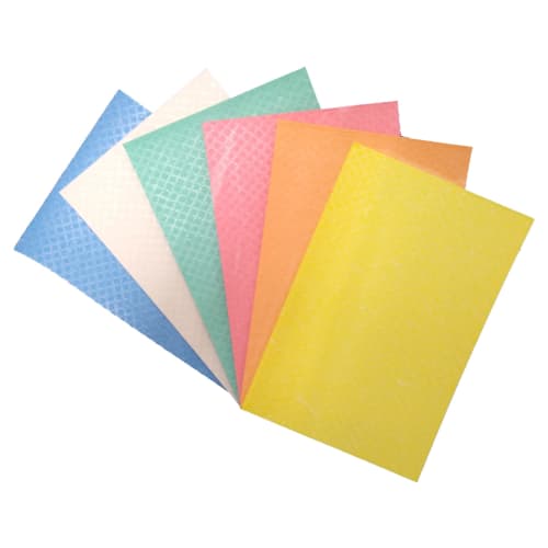 BLITZ Super Absorbent German Towels, A4 Size, Set of 6 (Colors: Random Assortment)