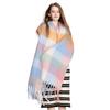 Winter Scarf Men Women Cashmere Warm Rainbow Hairy Pashmina Blanket Wraps Female Thick Soft Bufanda Tassel Shawl Poncho Echarpe