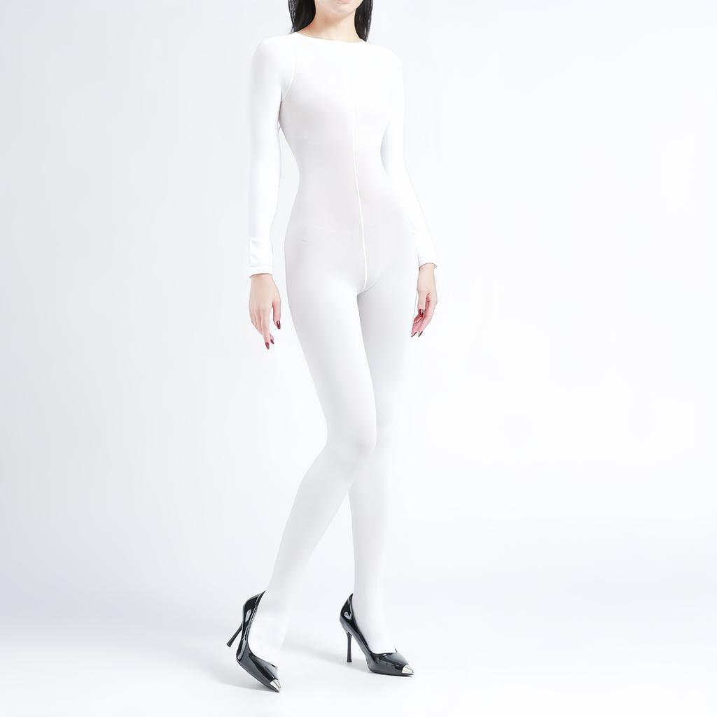 120D Velvet Full Body Stockings Warm Tights Unisex Shaping Seamless Leg Slimming Bodysuits Five Finger Gloves Jumpsuits Leotard
