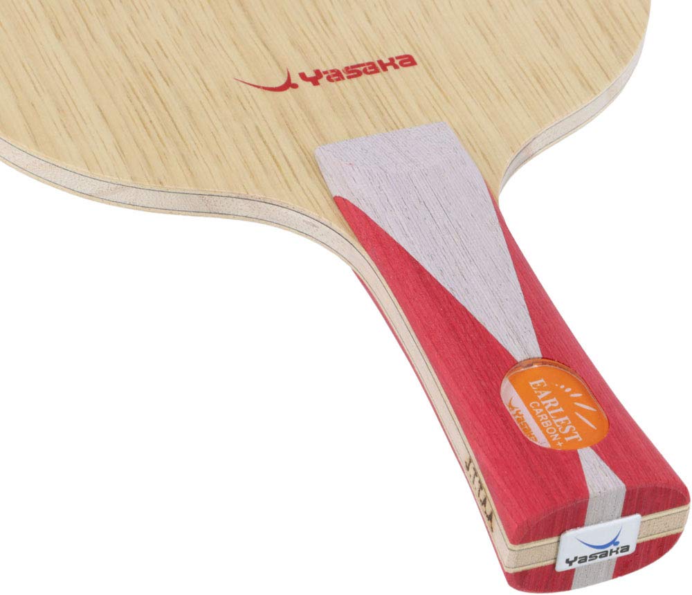 Yasaka Stolní tenisová pálka Arrest Carbon Shakehand Útočná Speciální materiál Rozšířená rukojeť YR163 +