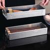 Fork Storage Frame Hollow Out Quick Drainage Metal Stainless Wire Tableware Storage Box Washable Cutlery Storage Basket