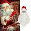 Christmas Santa Wig And Beard Set For Men With Long White Hair For Holiday Party Costumes