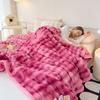 Soft & Cozy Gradient Bubble Fleece Throw Blanket Milk Velvet Plush All-Season Multipurpose Nap Blankets For Office And Sofac