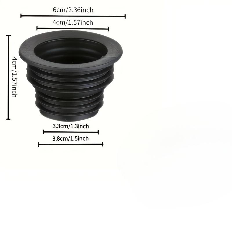 3pcs Anti-Odor Retractable Drain Ring 1pc Raw Rubber Tape Leak-proof and Odor-proof Sealing Ring