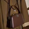 New genuine leather niche design shoulder bag for commuting, versatile handbag, women's crossbody small square bag