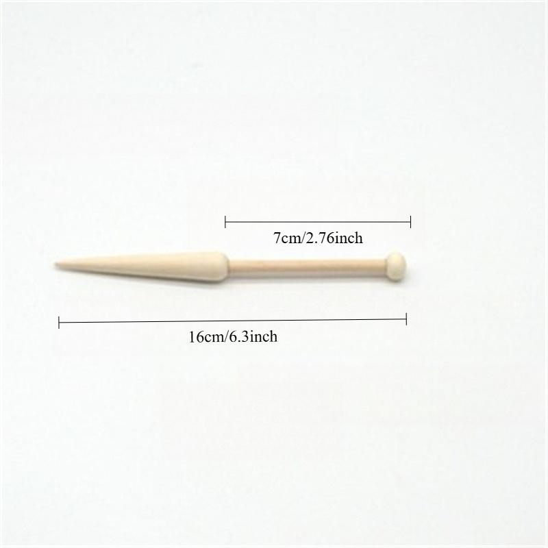 12PCS DIY Wooden Weaving Loom Tools 2Size Tapestry Darning Big Eye Yarn Knitting Needles Needlework Crafts Sewing Needle Tools