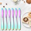 6 Pezzi Coltello da Cena Set di Posate per Bambini Coltello a Specchio Set di Stoviglie Acciaio Inossidabile Coltello Affilato Stoviglie Casa Cucina Stoviglie