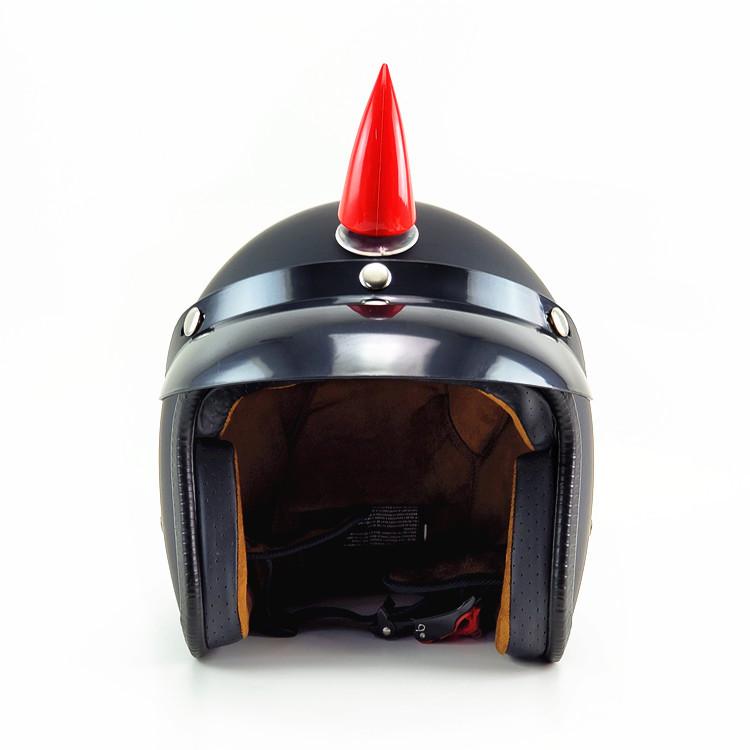 Motorhelm Duivelshoorn Siliconen Zuignap Helm Decoratie Accessoires(groot)