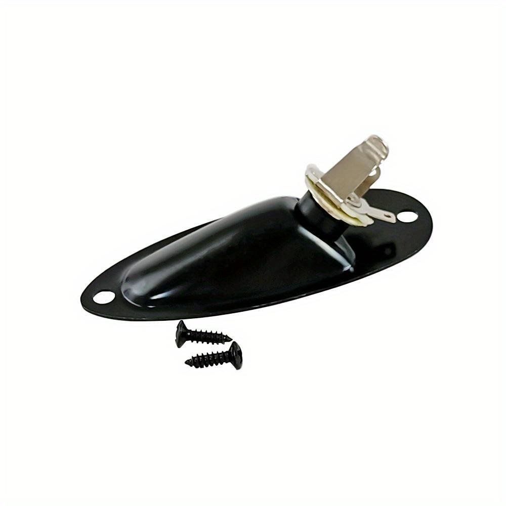 Replacement For Guitar Jack Plate Boat Shaped Audio Connector Socket Panel