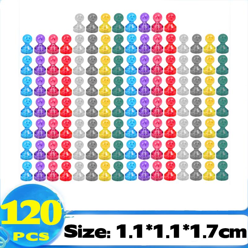 Mini Colorful Magentic Pushpins Whiteboard Map Magnet Push Pin Strong Magnet Refrigerator Pushpin Home Office Supplies Wholesale