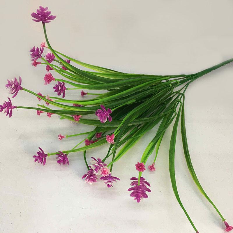 1pcs  Green Plastic Grass Plants Artificial Flower Babysbreath Wedding Home Christmas Decor Party Office Flower