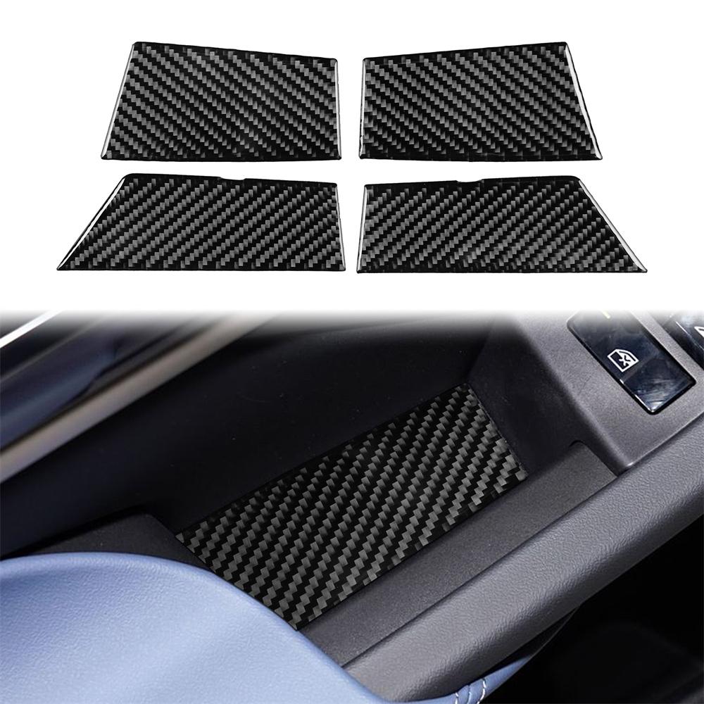 

4x Carbon Fiber Door Storage Slot Mat Pad For BMW 5 Series i5 G60 G68 2024 2025