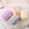 Plush Makeup Bag For Women Zipper Large Soft Cosmetic Bag Travel Make Up Toiletry Bag Washing Pouch Travel Organizer Bag