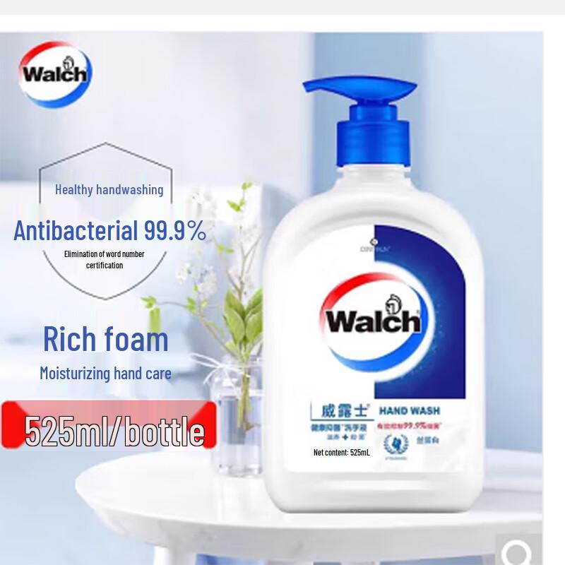 Walch Healthy Antibacterial Hand Soap with Silk Protein, 4 X 525ml