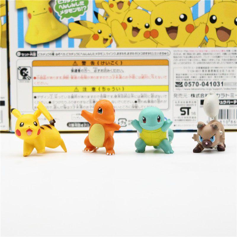 Anime Character 4cm Action Toy Figure Model Charmander Cubone Bulbasaur