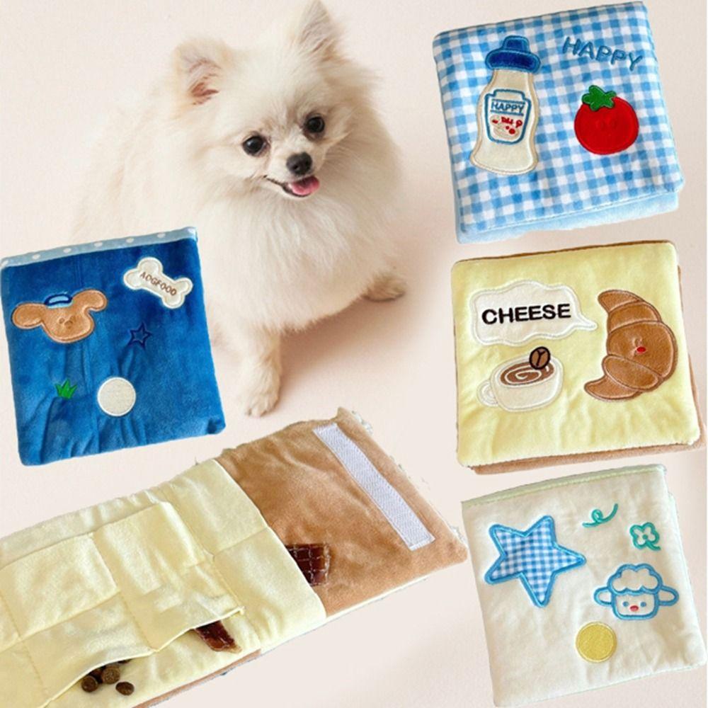 Wallets Shape Plush Dog Toys Foldable Pet Hide and Seek Toys Dog Hiding Food Toys  Relieve Boredom