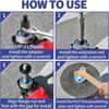A60zangle Grinder Extension Pole,M10 Thread Polisher Adapter Pole, Grinder Extension For 100 Type Angle Grinder/Polishermay