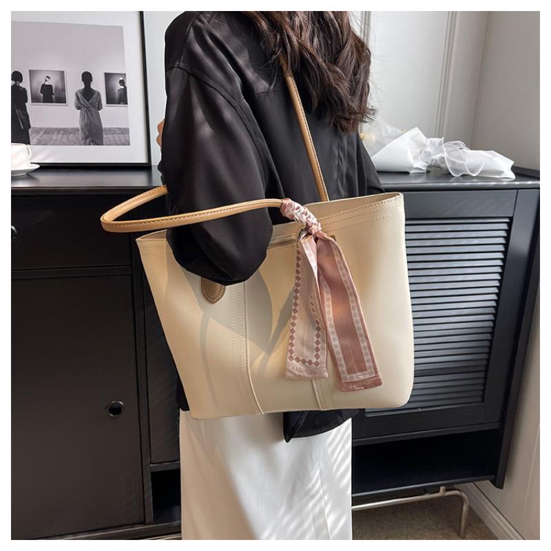 2025 New Spring Summer Advanced Ladies Single Shoulder Bag Fashion Scarves Decorative Handbags Large Capacity Commuter Tote Bag Sling Bag for Women