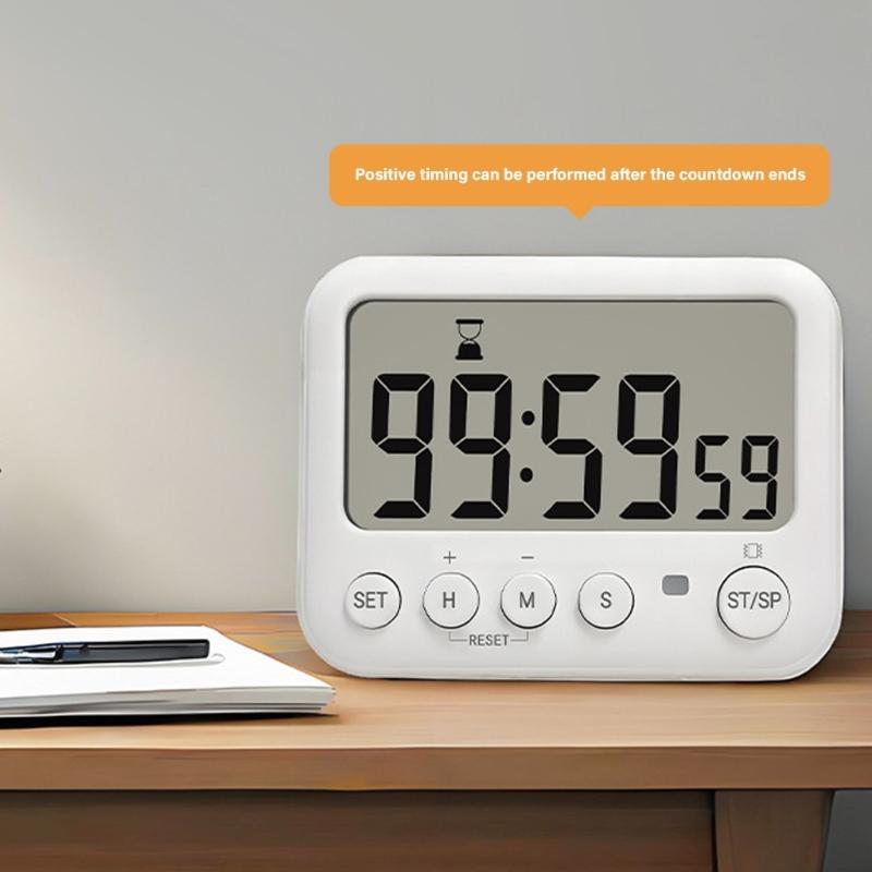 Multifunctional Digital Timers Small Reusable Countdowns Timers Large Display Mechanical Timers for Kitchen Gym Lab Use