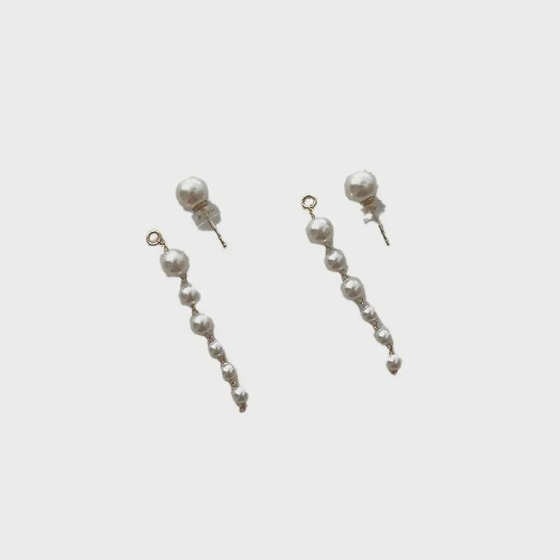 Damen Französische Retro Leichter Luxus Perlen Quasten Ohrringe - Elegant, Hochwertig, Vielseitiger Modeschmuck