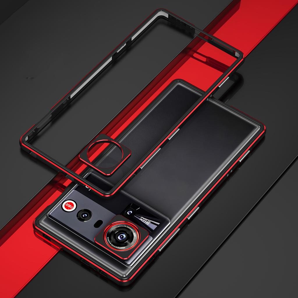 For ZTE Nubia Z80 Ultra 5G Bumper Case Metal Frame Phone Cover with Camera Lens Guard