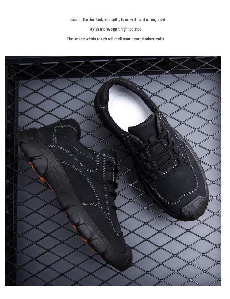 Men's Breathable Hiking & Running Shoes, Trendy Lace-Up Design, Soft, Wear-Resistant Soles