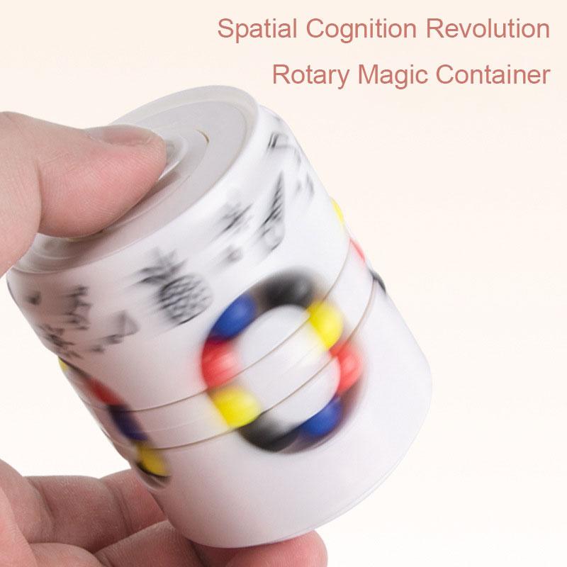 Magiczna Fasola Puszka Kostka Puzzle, Magiczna Kostka I Fidget Spinner, Obrotowa Zabawka Fidget Cube