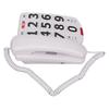 Big Button Phone Simple Classic Adjustable Volume Home Landline Phones for Seniors White