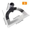 Handheld Hollow Hoe Thickened Manganese Steel Agricultural Weeding Hoe Planting Vegetable Gardening Loosening Soil Weeding Tools for Daily Use