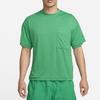 Nike Solid Color Quick-Dry Crew Neck T-Shirt Men Tops Green FB7393-324