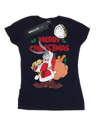 Womens/Ladies Santa Bugs Bunny Cotton T-Shirt