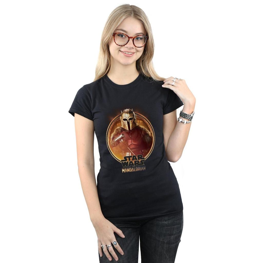 STAR WARS Womens/Ladies The Mandalorian The Armorer Framed Cotton T-Shirt