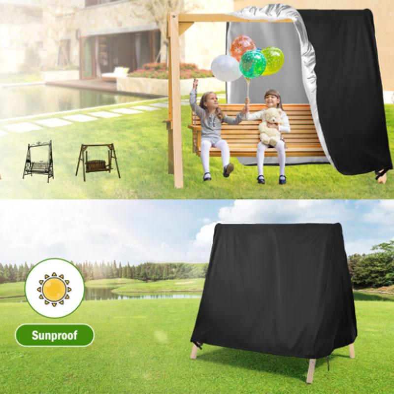 Outdoor A-Frame Hanging Rocking Chair Cover Anti UV Sunshade Garden Patio Swing Chair Waterproof Rattan Seat Furniture Cover