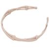 Compact Folding Headband Retractable Pocket Headband Hair Hoops Headpiece for GirlsKhaki